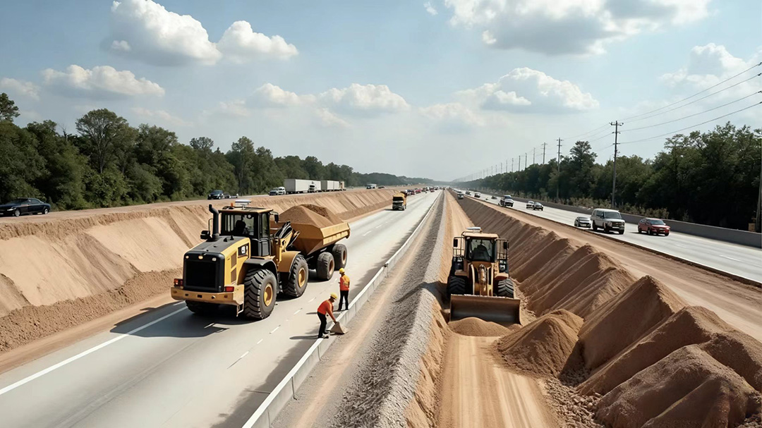 Jumpstar GNSS RTK solutions enabling centimeter-level precision in unmanned intelligent road construction.